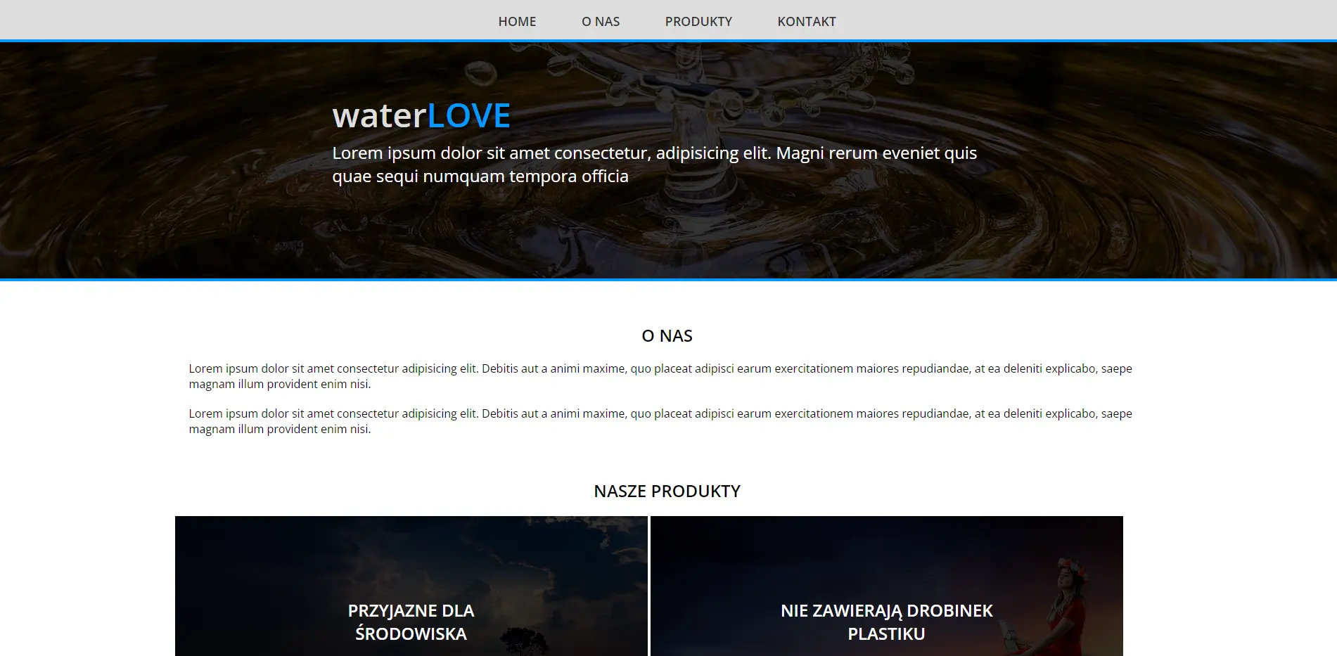 Water selling company website